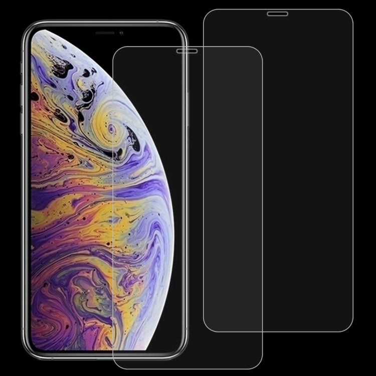 For iPhone XS Max 2pcs 9H 2.5D Tempered Glass Film, For iPhone XS Max(2pcs)