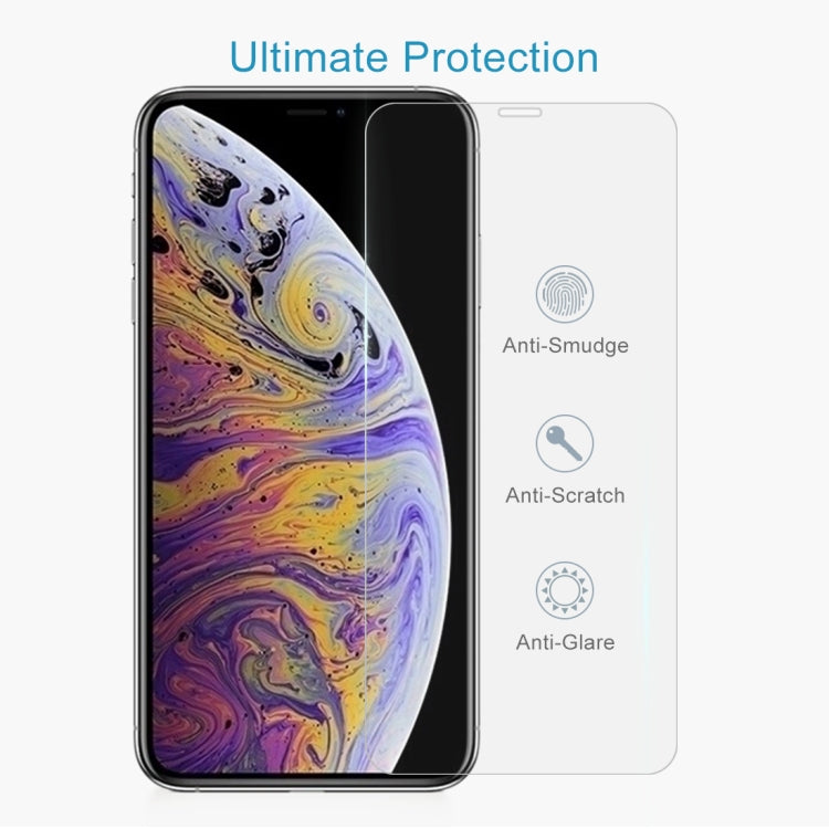 For iPhone XS Max 2pcs 9H 2.5D Tempered Glass Film, For iPhone XS Max(2pcs)