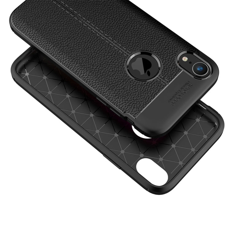 For iPhone X / XS Litchi Texture TPU Case, For XS