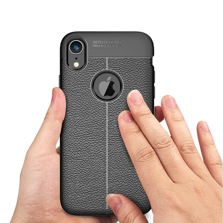 For iPhone X / XS Litchi Texture TPU Case, For XS