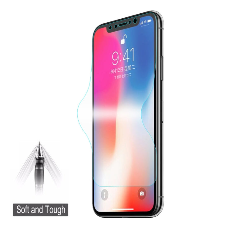 Protecteur d'écran 3D ENKAY Hat-Prince 0,1 mm, film hydrogel antidéflagrant pour iPhone XS, matériau TPU + TPE + PET, iPhone XS
