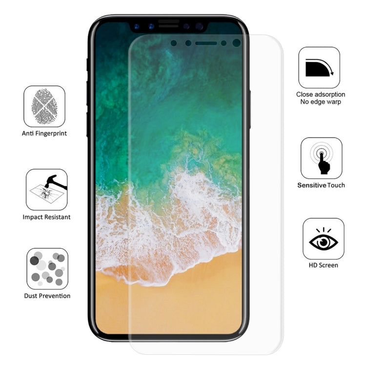 Protecteur d'écran 3D ENKAY Hat-Prince 0,1 mm, film hydrogel antidéflagrant pour iPhone XS, matériau TPU + TPE + PET, iPhone XS