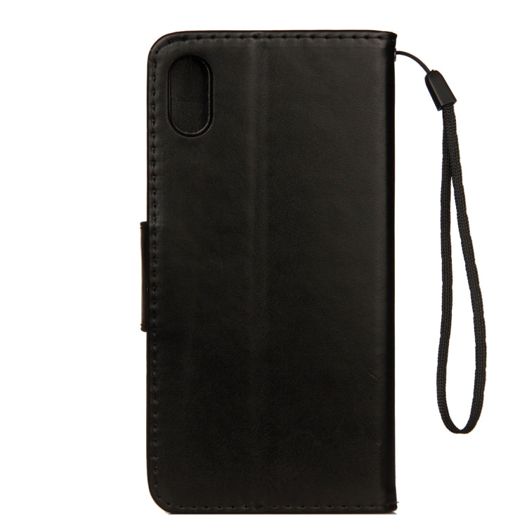 For iPhone XS Max Embossed Butterfly Pattern Horizontal Flip Leather Case with Card Slot & Holder & Wallet & Lanyard, For XS Max