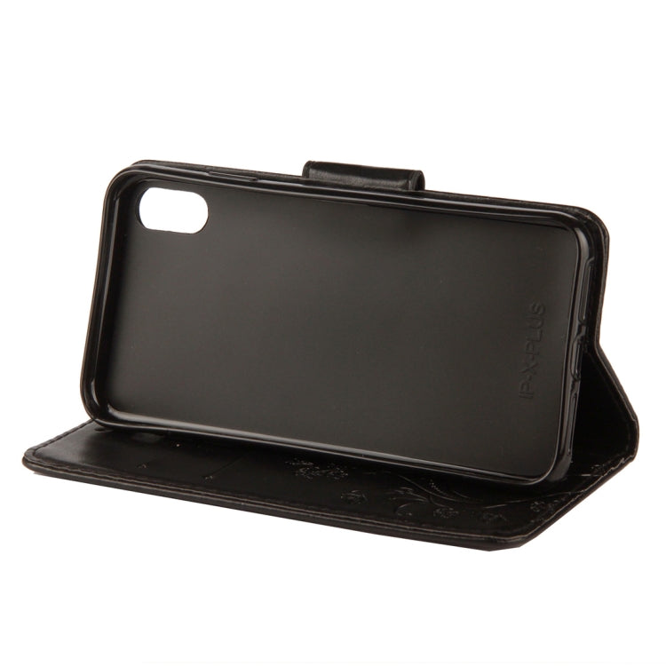 For iPhone XS Max Embossed Butterfly Pattern Horizontal Flip Leather Case with Card Slot & Holder & Wallet & Lanyard, For XS Max