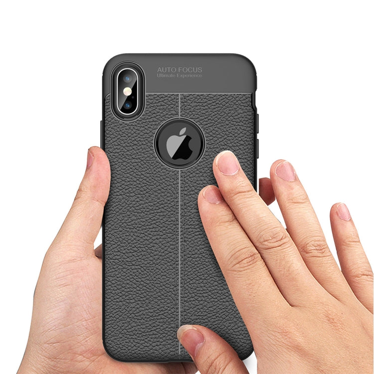 For iPhone XS Max Litchi Texture TPU Case, For XS Max