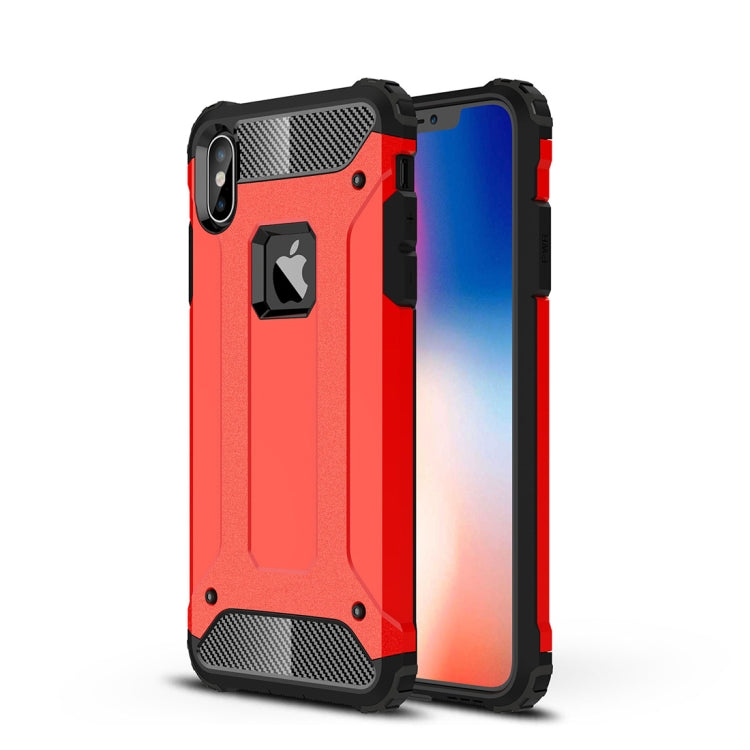 For iPhone XS Max TPU + PC Armor Combination Back Cover Case