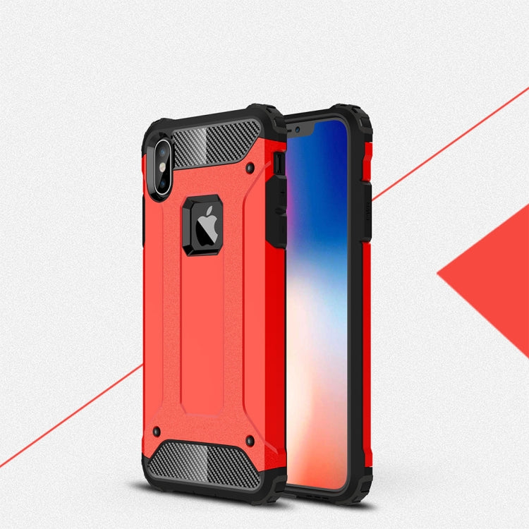 For iPhone XS Max TPU + PC Armor Combination Back Cover Case