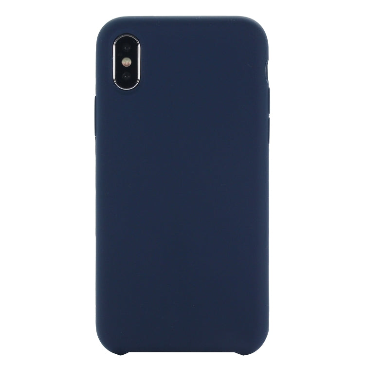 For iPhone XS Max Four Corners Full Coverage Liquid Silicone Protective Case Back Cover, For XS Max, For XS Plus, XS Max