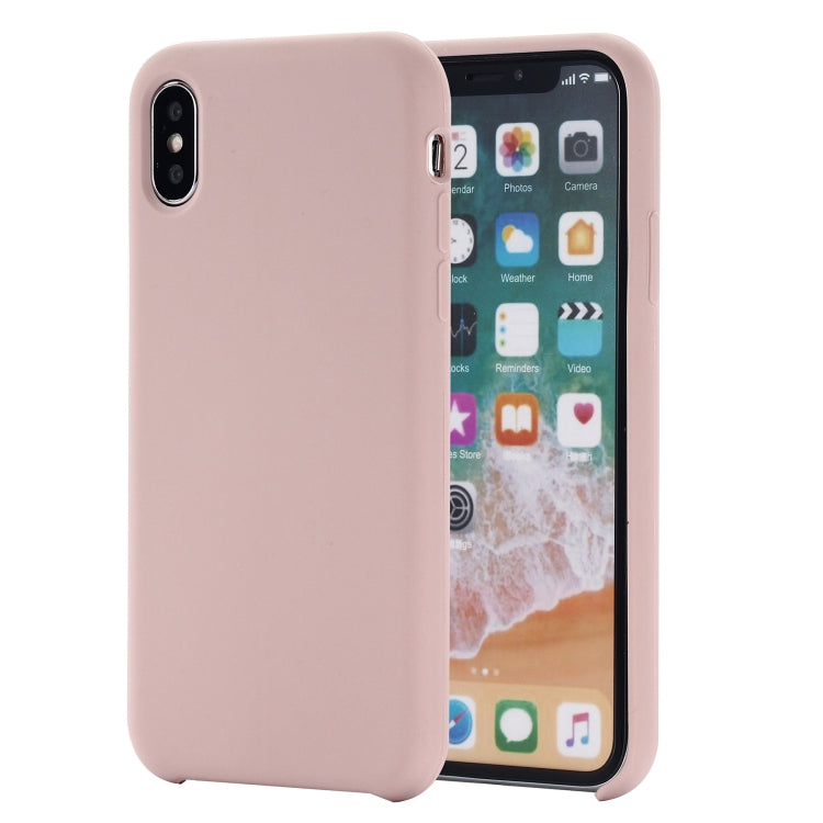 For iPhone XS Max Four Corners Full Coverage Liquid Silicone Protective Case Back Cover, For XS Max, For XS Plus, XS Max
