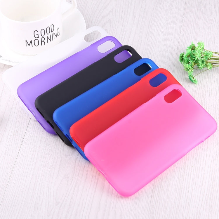 For iPhone XS Max Solid Color Frosted Soft TPU Case, For XS Max