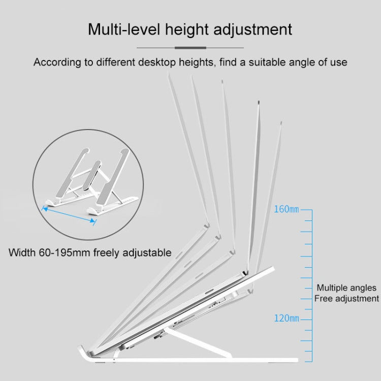 YMB1028 Portable Folding Desktop Holder Bracket for Laptop / Tablet below 15.6 inch, YMB1028