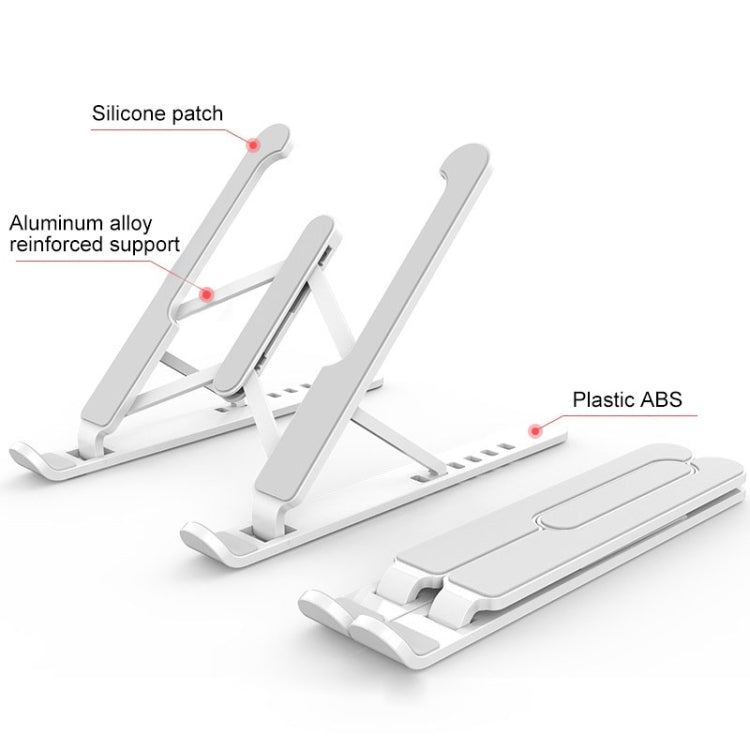 YMB1028 Portable Folding Desktop Holder Bracket for Laptop / Tablet below 15.6 inch, YMB1028
