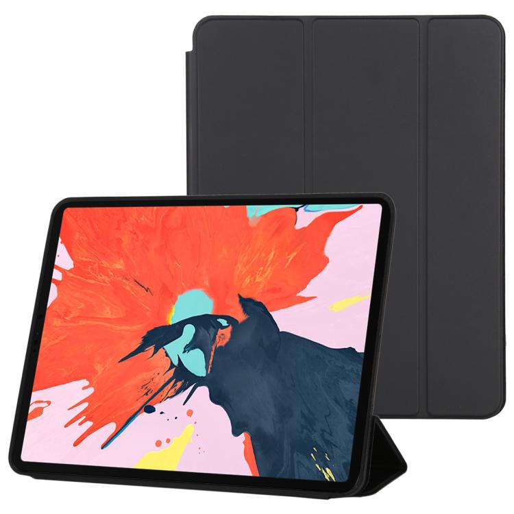 Horizontal Flip Solid Color Leather Case for iPad Pro 12.9 inch (2018), with Three-folding Holder & Wake-up / Sleep Function, For iPad Pro 12.9 inch (2018)