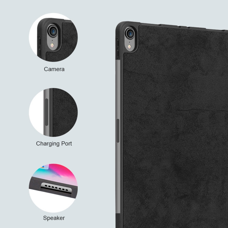 Horizontal Flip Leather Case with Pen Slot  Three-folding Holder & Wake-up / Sleep Function for iPad Air 13 2024 / 2025 / Pro 12.9 (2018), For iPad Air 13 2024 / Pro 12.9