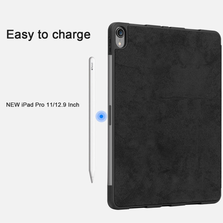 Horizontal Flip Leather Case with Pen Slot  Three-folding Holder & Wake-up / Sleep Function for iPad Air 13 2024 / 2025 / Pro 12.9 (2018), For iPad Air 13 2024 / Pro 12.9