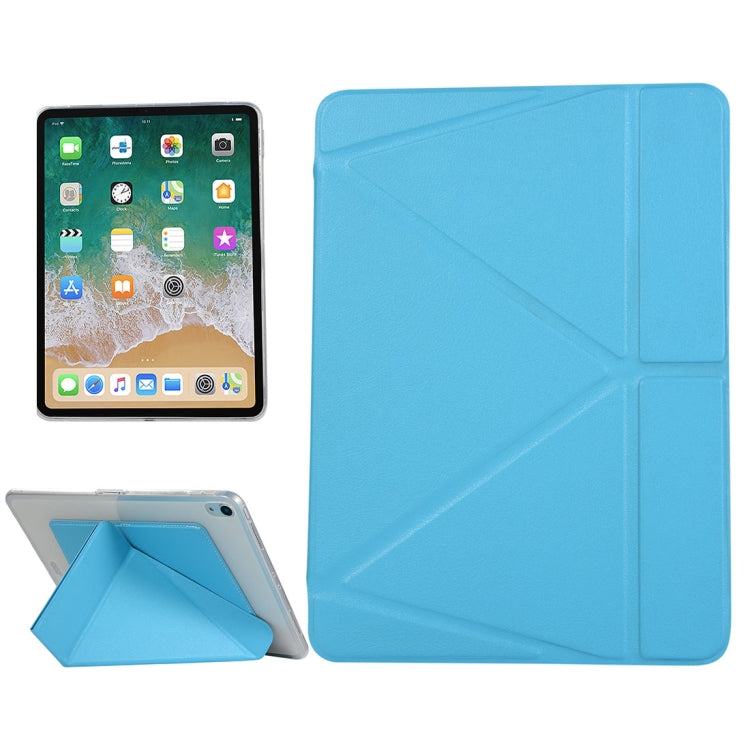 PU Leather Case for iPad Pro 11 inch (2018), with Multi-folding Holder & Sleep / Wake-up Function, For iPad Pro 11