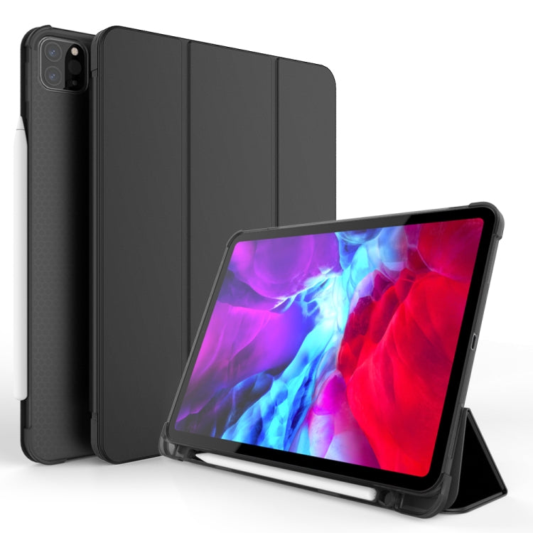 Étui de protection antichoc en TPU pliable en trois parties pour iPad Pro 11 pouces (2018) / (2020), avec support et emplacement pour stylet, iPad Pro 11 pouces (2018) / (2020)