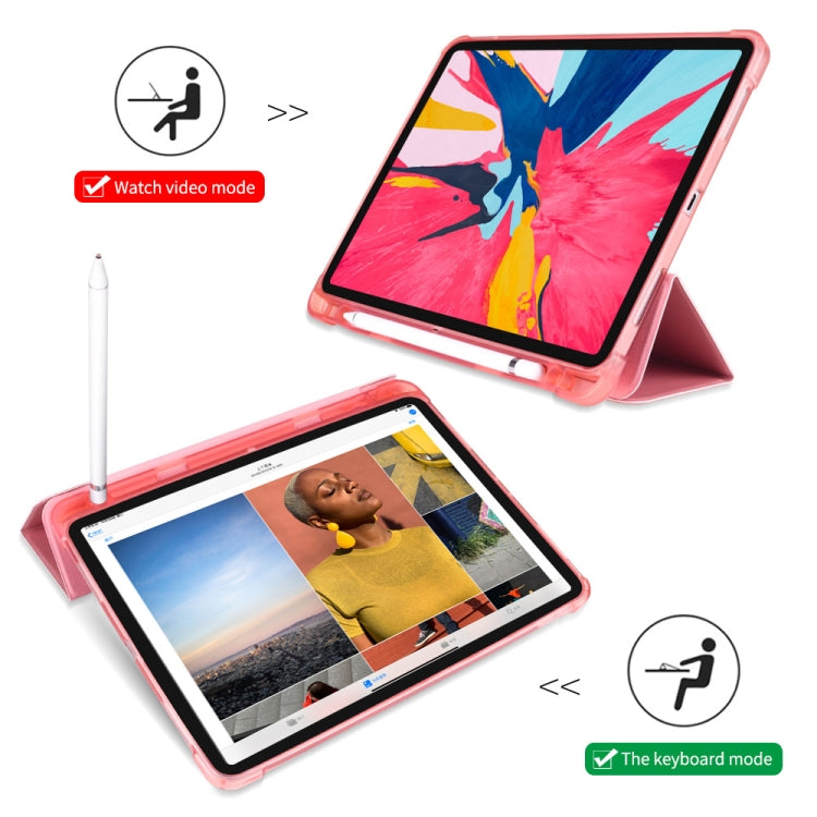 Étui de protection antichoc en TPU pliable en trois parties pour iPad Pro 11 pouces (2018) / (2020), avec support et emplacement pour stylet, iPad Pro 11 pouces (2018) / (2020)
