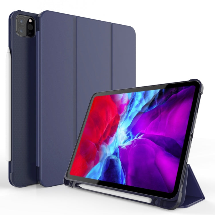 Étui de protection antichoc en TPU pliable en trois parties pour iPad Pro 11 pouces (2018) / (2020), avec support et emplacement pour stylet, iPad Pro 11 pouces (2018) / (2020)