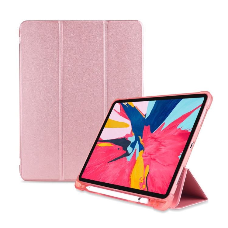 Three-folding Shockproof TPU Protective Case for iPad Pro 11 inch (2018) / (2020), with Holder & Pen Slot, iPad Pro 11 inch (2018) / (2020)