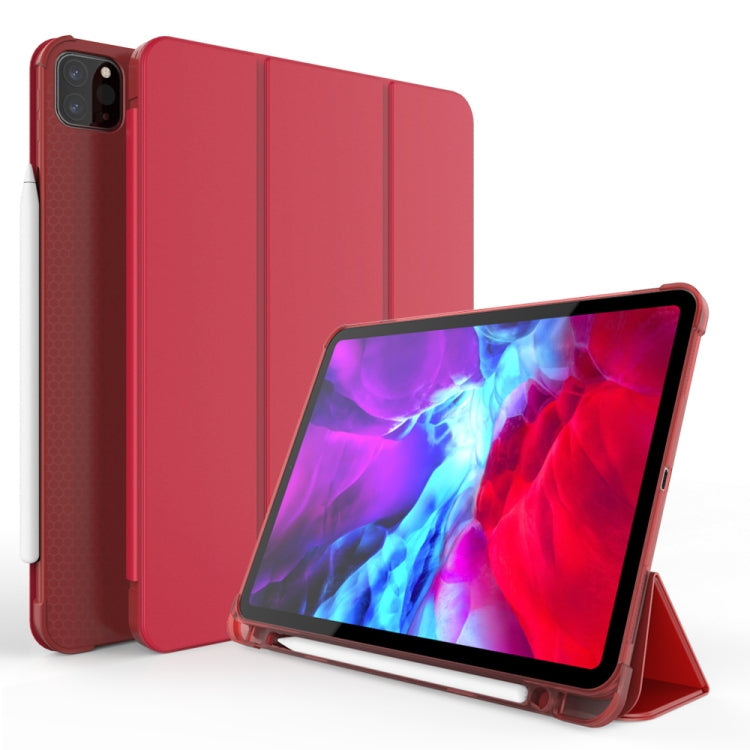 Étui de protection antichoc en TPU pliable en trois parties pour iPad Pro 11 pouces (2018) / (2020), avec support et emplacement pour stylet, iPad Pro 11 pouces (2018) / (2020)