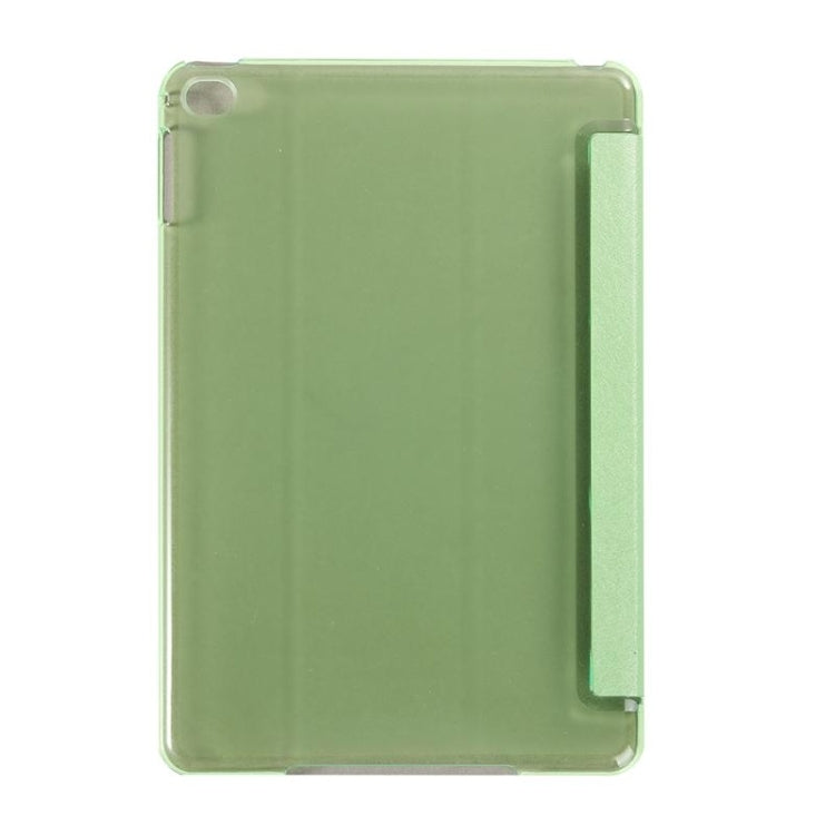 Silk Texture Horizontal Flip Leather Case with Three-Folding Holder for iPad Mini 2019
