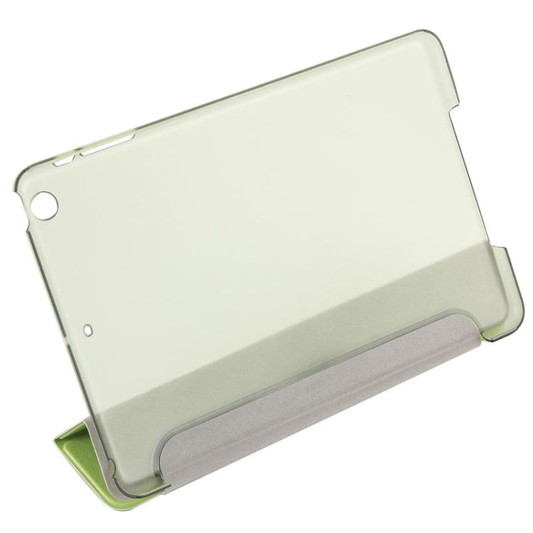 Silk Texture Horizontal Flip Leather Case with Three-Folding Holder for iPad Mini 2019