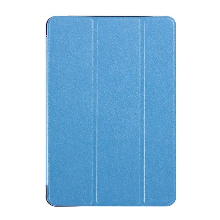 Silk Texture Horizontal Flip Leather Case with Three-Folding Holder for iPad Mini 2019