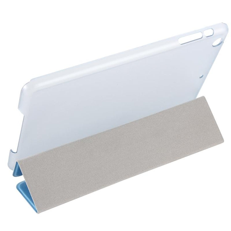 Silk Texture Horizontal Flip Leather Case with Three-Folding Holder for iPad Mini 2019