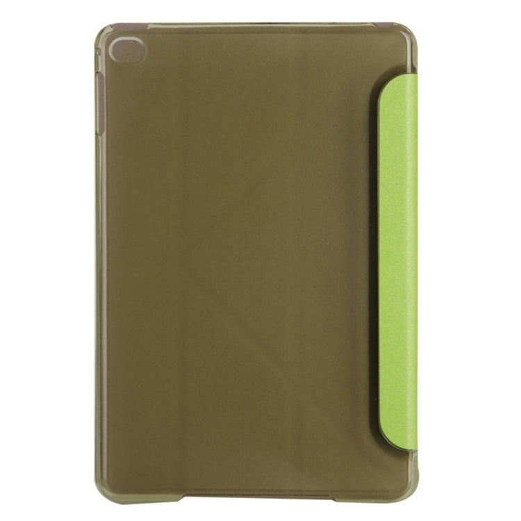 Transformers Style Silk Texture Horizontal Flip Solid Color Leather Case with Holder for iPad Mini 2019