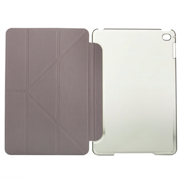 Transformers Style Silk Texture Horizontal Flip Solid Color Leather Case with Holder for iPad Mini 2019