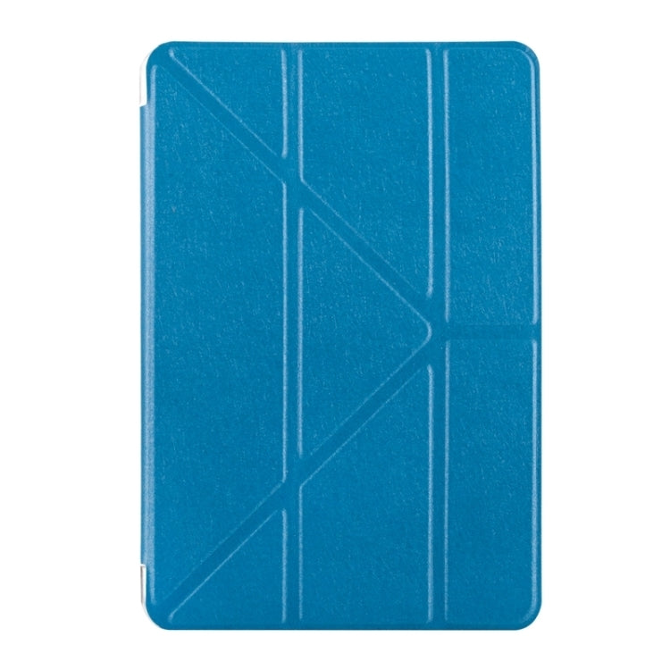 Transformers Style Silk Texture Horizontal Flip Solid Color Leather Case with Holder for iPad Mini 2019