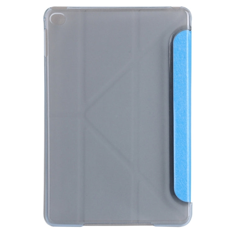 Transformers Style Silk Texture Horizontal Flip Solid Color Leather Case with Holder for iPad Mini 2019