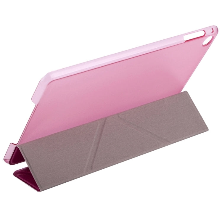 Transformers Style Silk Texture Horizontal Flip Solid Color Leather Case with Holder for iPad Mini 2019