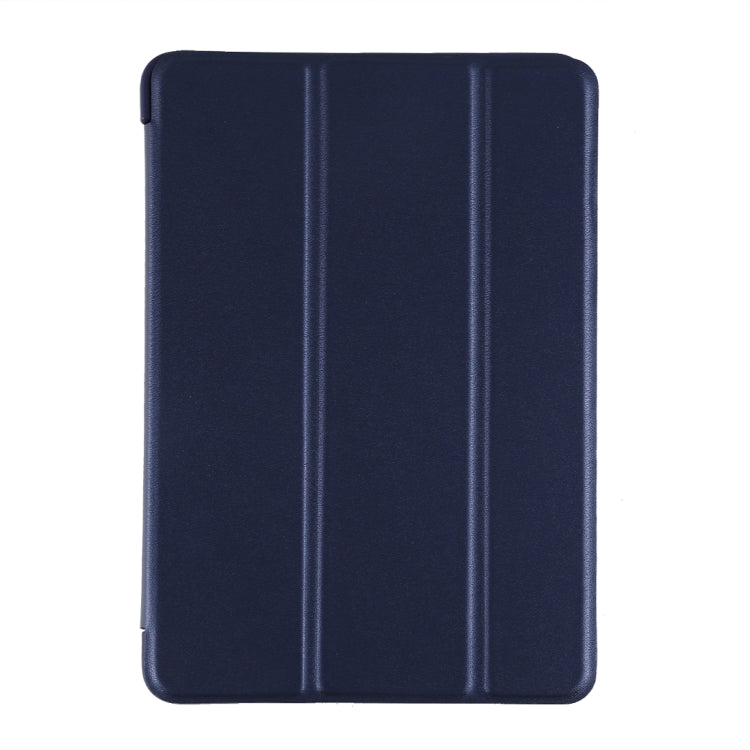 PU Plastic Bottom Case Foldable Deformation Left and Right Flip Leather Case with Three Fold Bracket & Smart Sleep for iPad mini 2019