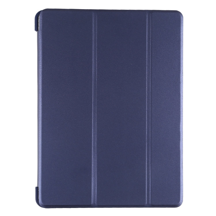 PU Plastic Bottom Case Foldable Deformation Left and Right Flip Leather Case with Three Fold Bracket & Smart Sleep for iPad Air3 2019