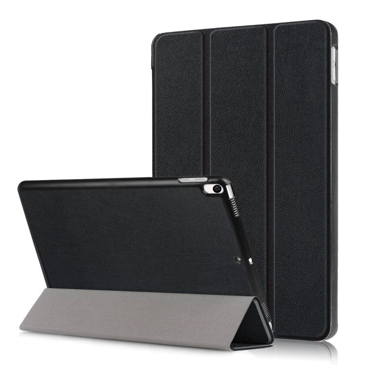 Étui en cuir à rabat horizontal texturé Custer pour iPad Air 2019 10,5 pouces, avec support pliable en trois parties et fonction veille/réveil, pour iPad Air 2019 10,5 pouces
