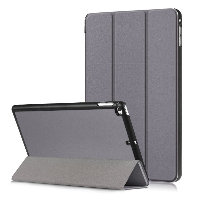 Étui en cuir à rabat horizontal texturé Custer pour iPad Mini 2019 et Mini 4, avec support pliable en trois parties et fonction veille/réveil, pour iPad Mini 2019 et Mini 4