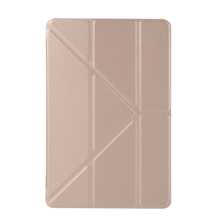 Honeycomb TPU Bottom Case Horizontal Deformation Flip Leather Case for iPad Mini 2019，with Holder