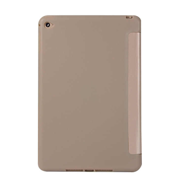 Honeycomb TPU Bottom Case Horizontal Deformation Flip Leather Case for iPad Mini 2019，with Holder