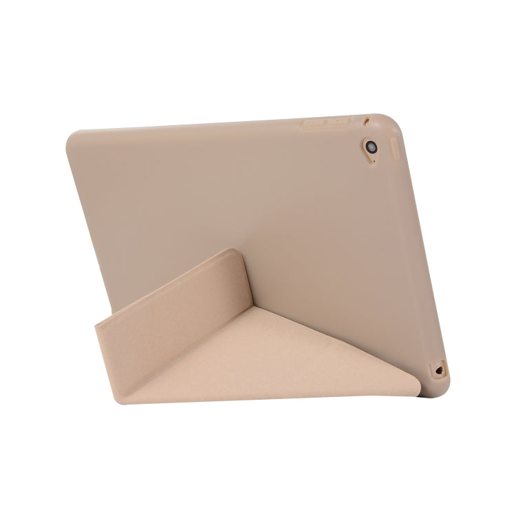 Honeycomb TPU Bottom Case Horizontal Deformation Flip Leather Case for iPad Mini 2019，with Holder