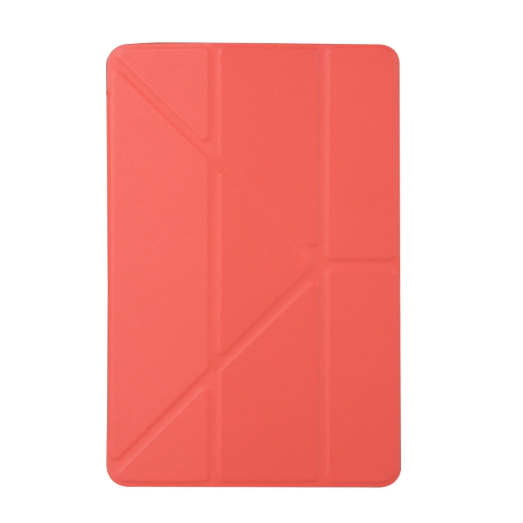 Honeycomb TPU Bottom Case Horizontal Deformation Flip Leather Case for iPad Mini 2019，with Holder