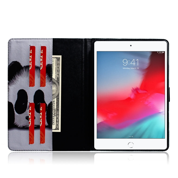 Panda Pattern Horizontal Flip Leather Case for iPad Mini (2019) / 4 / 3 / 2 / 1, with Holder & Card Slot & Wallet, For iPad Mini (2019) / 4 / 3 / 2 / 1