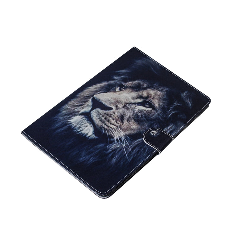 Lion Pattern Horizontal Flip Leather Case for iPad Mini (2019) / 4 / 3 / 2 / 1, with Holder & Card Slot & Wallet, For iPad Mini (2019) / 4 / 3 / 2 / 1