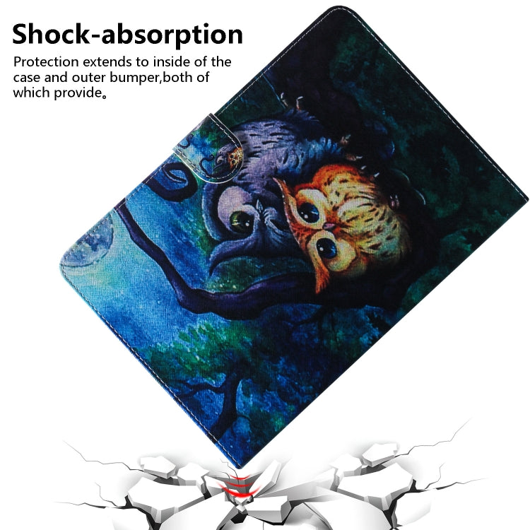 Oil Owl Pattern Horizontal Flip Leather Case for iPad Mini (2019) / 4 / 3 / 2 / 1, with Holder & Card Slot & Wallet, For iPad Mini (2019) / 4 / 3 / 2 / 1