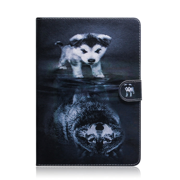 Wolf and Dog Pattern Horizontal Flip Leather Case for iPad Mini (2019) / 4 / 3 / 2 / 1, with Holder & Card Slot & Wallet, For iPad Mini (2019) / 4 / 3 / 2 / 1