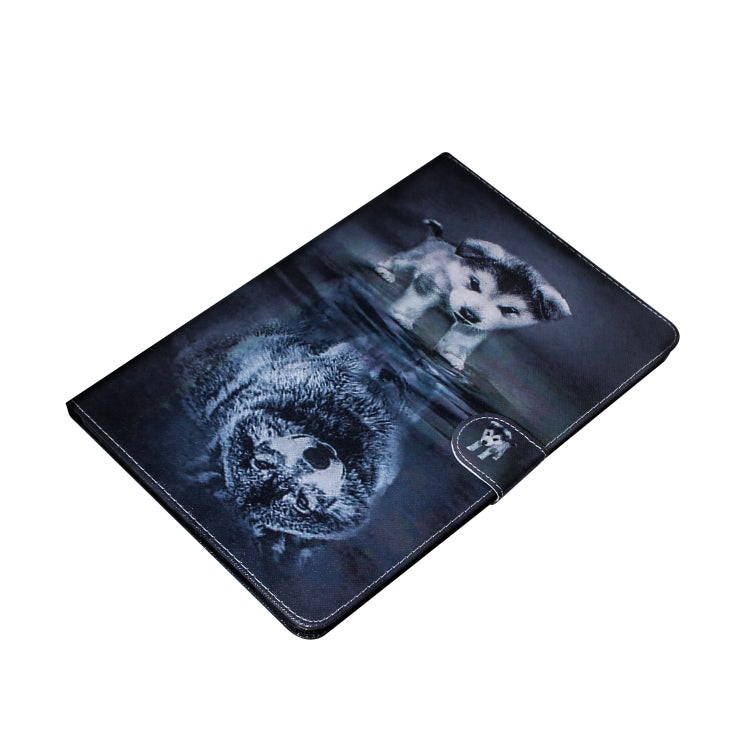 Wolf and Dog Pattern Horizontal Flip Leather Case for iPad Mini (2019) / 4 / 3 / 2 / 1, with Holder & Card Slot & Wallet, For iPad Mini (2019) / 4 / 3 / 2 / 1