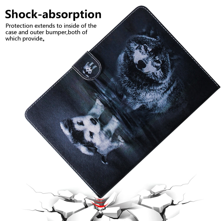 Wolf and Dog Pattern Horizontal Flip Leather Case for iPad Mini (2019) / 4 / 3 / 2 / 1, with Holder & Card Slot & Wallet, For iPad Mini (2019) / 4 / 3 / 2 / 1