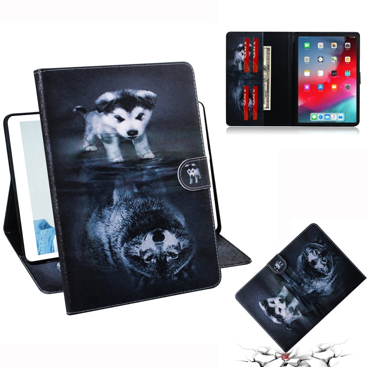 Wolf and Dog Pattern Horizontal Flip Leather Case for  iPad Pro 11 inch (2018), with Holder & Card Slot & Wallet, For iPad Pro 11 inch (2018)