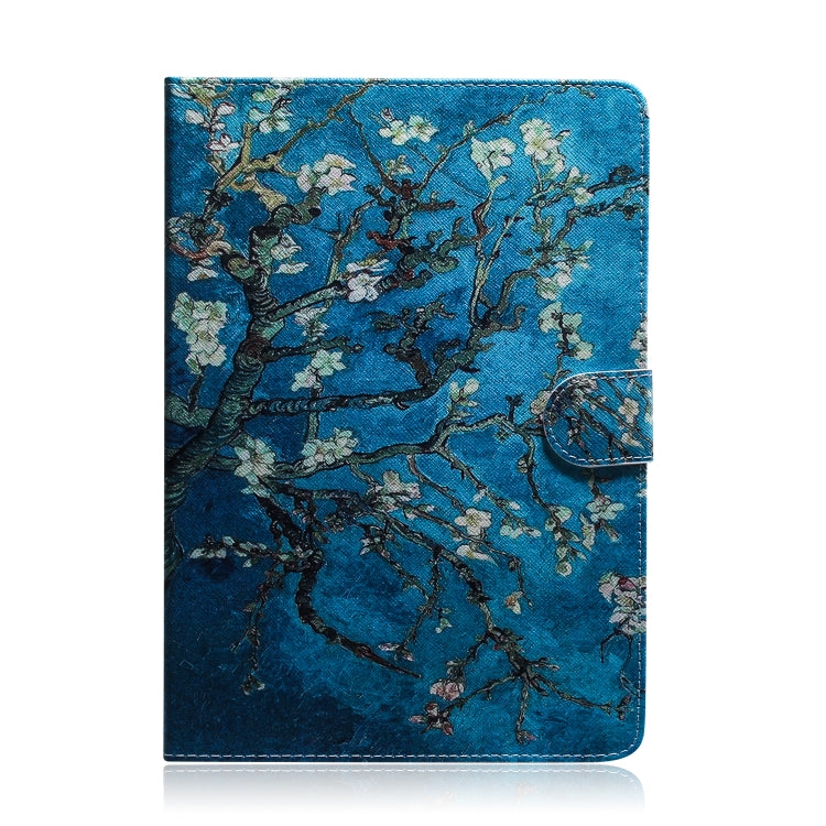 Étui à rabat horizontal en cuir à motif abricot pour iPad Pro 11 pouces (2018), avec support, fente pour cartes et portefeuille. Pour iPad Pro 11 pouces (2018)
